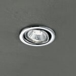 Spot mobil rotund CLASSIC GU10 1x50W otel finisaj crom 8cm IP20 ORION