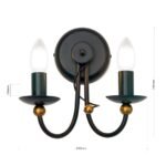 Aplica GIOVANNI, E14 2x40W otel finisaj antic-auriu, 24x24cm IP20 ORION - imagine 5