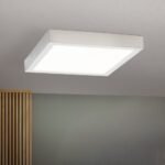 Plafoniera LED LERO, titan, patrat, 18cm LED15W/1300lm/3000K aluminiu IP 20 ORION