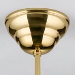 Suspensie pentru abajur cu guler de 10 cm, E27 60W Lungime 40 cm, alama aurie ORION - imagine 3