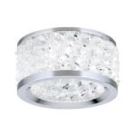 Spot încastrat rotund KORB din sticlă cristalină K9  GU10 1x50W aluminiu finisaj crom 8cm IP20 ORION - imagine 2