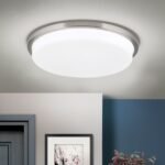 Plafoniera LED LEROX, otel finisaj crom satinat, Ø 40cm LED36W/2600lm/3000K IP20 ORION - imagine 2