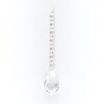 Pandantiv Cristal Swarovski pentru Candelabru Compus din 7 Samburi cu Diametrul de 17mm si un Varf cu Lungimea de 65mm Unite de cleme Aurii Suflate in Aur Lungime Totala 240mm ORION