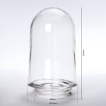 Abajur din sticla cu filet, Ø 110mm, finisaj opal lucios, inaltime 200mm, orificiu 96mm ORION - imagine 2
