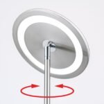 Lampadar LED OSCAR, cu cap mobil, 183cm, LED 36W/2500lm/3000K otel finisaj crom satinat IP20 ORION - imagine 4