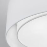 Plafoniera MARS cu abajur de in, E27 3x40W, otel finisaj alb, 50cm IP20 ORION - imagine 6
