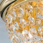 Plafoniera din cristal PLAFOND, 47cm 6xE27/40W cristal Asfour, cadru otel finisaj alama aurie IP20 ORION - imagine 5
