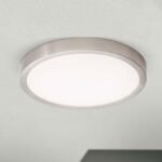 Plafoniera LED LERO, titan, rotundă, 23cm LED22W/2100lm/3000K aluminiu IP 20 ORION