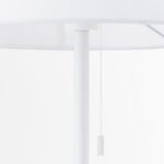 Lampadar LUDWIG, cu abajur de in, E27 1x40W otel finisaj crom alb, 157cm IP20 ORION - imagine 3