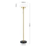 Lampadar SPARTA, 148cm, E27 1x40W otel finisaj alama periata IP20 ORION - imagine 6