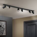Plafoniera spot SEAN, GU10 6x40W aluminiu finisaj negru, 130x12x6cm IP20 ORION