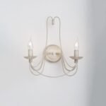 Aplica VELA, E14 2x40W otel finisaj fildes-auriu, 40x40cm IP20 ORION - imagine 2