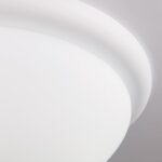 Plafoniera CLASSICO, cu abajur din sticlă opal mat, E27 2x40W otel finisaj alb, 38cm IP20 ORION - imagine 4