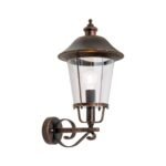Aplica pentru exterior KENZO in sus,  E27 1x60W aluminiu finisaj cupru/negru inaltime 50cm IP44 ORION - imagine 2
