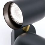 Plafoniera spot BRADLEY, GU10 2x35W aluminiu finisaj negru-auriu, 18x8cm IP20 ORION - imagine 4