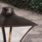 Lampadar LED de exterior DAIKO, LED24W/2440lm/3000K aluminiu finisaj negru/cupru, inaltime 200cm IP65 ORION - imagine 5