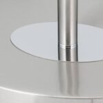 Lampadar KARA, cu abajur de in, E27 1x60W aluminiu finisaj crom satinat, 165cm IP20 ORION - imagine 5