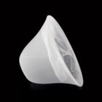 Abajur conic din sticlă groasa, Ø 170mm, finisaj mat-alabastru ORION - imagine 5