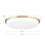 Plafoniera LED LEROX, otel finisaj alama, Ø 40cm LED36W/2600lm/3000K IP20 ORION - imagine 5