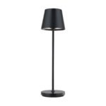 Lampă de masă cu baterie CHANDELLE, 38.6cm LED 2W/150lm/3000K Comutator/buton tactil aluminiu finisaj negru IP54 ORION - imagine 2