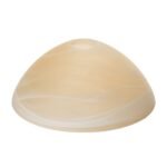Abajur rotund din sticlă groasa ELLA 61718, Ø 250 mm, finisaj sampanie mata ORION