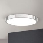 Plafoniera LED BULLY, Ø 24 cm, crom LED24W/1980lm/3000K aluminiu IP 20 ORION - imagine 3