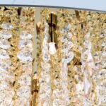 Lampa suspendata din cristal CRYSTALRIVER, H131cm 21xG9/40W sticla cristalina K9, cadru otel finisaj auriu IP20 ORION - imagine 4