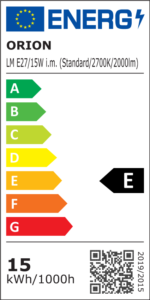 Bec LED mat dimabil, E27, 15W, 2700K, 2000Lm  lumină albă caldă ORION - imagine 6