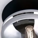 Plafoniera RICHARD, 27cm 1xE27/40W, cadru otel finisaj negru IP20 ORION - imagine 4