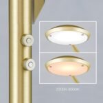 Lampadar LED COBRA, 138cm, LED 6+6W/600+600lm/2200-6000K otel finisaj alama mata IP20 ORION - imagine 5
