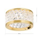 Spot încastrat rotund KORB din sticlă cristalină K9  GU10 1x50W aluminiu finisaj auriu 8cm IP20 ORION - imagine 6