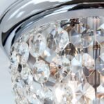 Plafoniera din cristal PLAFOND, 35cm 3xE27/40W cristal Asfour, cadru otel finisaj crom IP20 ORION - imagine 5