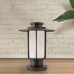 Lampadar de exterior TEIKO, E27 1x35W aluminiu finisaj maro, inaltime 32cm IP44 ORION - imagine 3