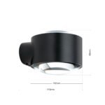Aplică Exterior Tatra, LED 11W 1800-3000K, Negru, IP65, Orion - imagine 6