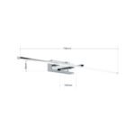 Lampă de tablou LED PUBLIO, pivotant, 75cm LED15W/1150lm/3000K otel finisaj crom IP20 ORION - imagine 5