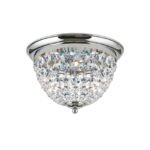 Plafoniera din cristal PLAFOND, 35cm 3xE27/40W cristal Asfour, cadru otel finisaj crom IP20 ORION - imagine 2