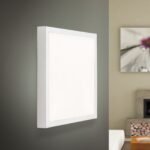 Plafoniera LED LERO, titan, patrat, 23cm LED22W/2100lm/3000K aluminiu IP 20 ORION - imagine 2