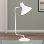 Veioza vintage VIKTORIA, E14 1x40W otel finisaj alb, 51cm IP20 ORION