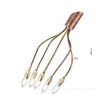 Plafoniera COPPY, E14 5x40W fara bec, cupru masiv, 60cm IP20 ORION - imagine 6