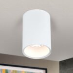 Plafoniera spot STARLIGHT, GU10 1x50W aluminiu finisaj alb-auriu, 14x9.6cm IP20 ORION - imagine 2