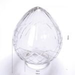 Abajur din sticlă decorativa BUDAPEST 411, Ø 135mm, finisaj décor clar decupat, inaltime 180mm, gaura 70mmORION - imagine 2