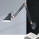 Aplica flexibila BACHELOR, E27 1x40W otel finisaj negru mat-cupru, 64x13x58cm IP20 ORION