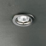 Spot fix rotund CLASSIC GU10 1x50W otel finisaj crom satinat 8cm IP20 ORION
