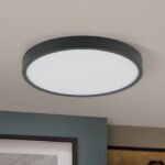 Plafoniera LED BULLY, Ø 24 cm, negru LED24W/1980lm/3000K aluminiu IP 20 ORION - imagine 4