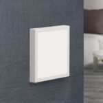 Plafoniera LED LERO, alb, patrat, 18cm LED15W/1300lm/3000K aluminiu IP 20 ORION - imagine 4