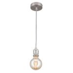 Pendul JAILHOUSE, E27 1x40W fara bec, otel finisaj crom satinat, 150cm IP20 ORION - imagine 2