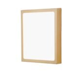 Plafoniera LED LERO, finisaj auriu mat, patrat, 23cm LED22W/2100lm/3000K aluminiu IP 20 ORION - imagine 2