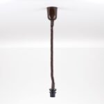 Lampă suspendată pliabila cu arc, E27 60W 43-180 cm, maro fara abajur ORION - imagine 2