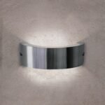 Aplica LED de exterior KARAS, LED4W/470lm/3000K aluminiu finisaj cromat, inaltime 7.8cm IP44 ORION - imagine 3