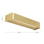 Aplica LED BERNHARD, 30 cm, LED15W/1400lm/3000K otel finisaj alama mata IP20 ORION - imagine 6